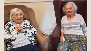 Friends of 20 years reunite at Cheshire care home